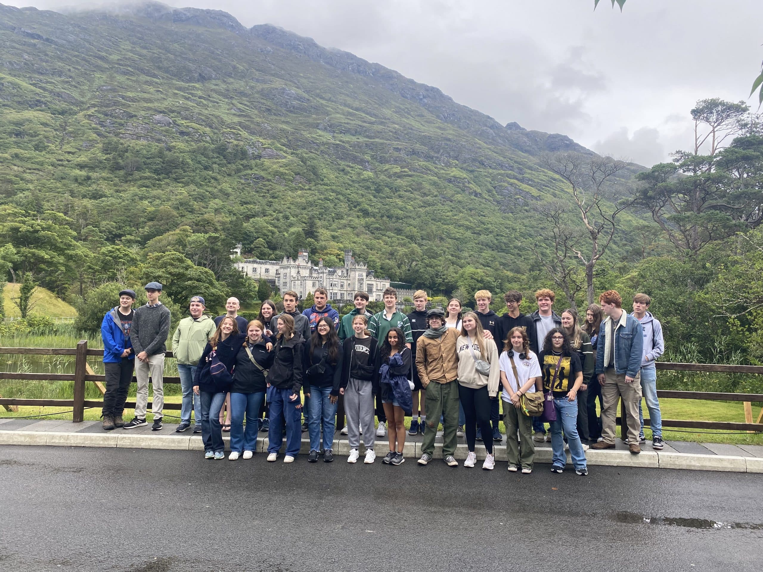 The Irish Way group at Kylemore Abbey